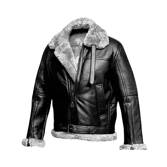 Men's Winter FUR Bomber Jacket