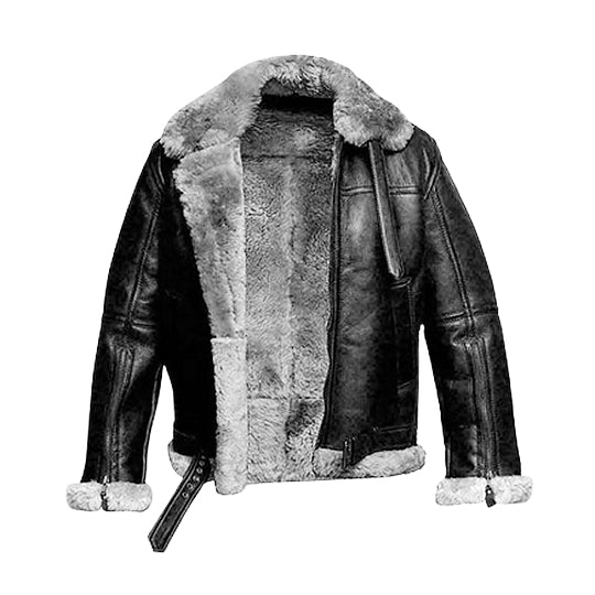 Men's Winter FUR Bomber Jacket