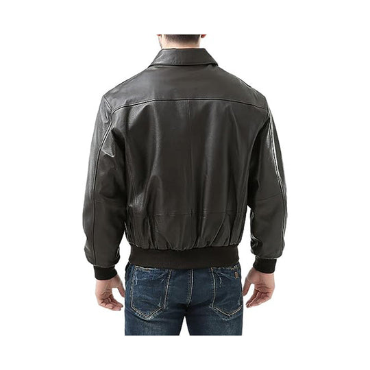 Men's Air Force A-2 Flight Bomber Leather Jacket