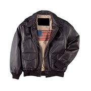 Men's Air Force A-2 Flight Bomber Leather Jacket