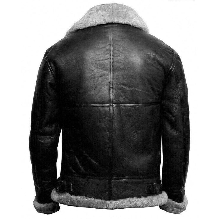 Men's FUR Bomber Jacket: The Ion Black