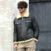 Men's Sheepskin Shearling Flight Jacket: The Sirius