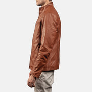 Men's Cognac Brown Leather Jacket: The Iconic