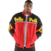 Men's Pelle Pelle Soda Club Throwback Red And Black Jacket