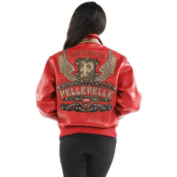 Women's Pelle Pelle Soda Club Limited Edition Red Leather Jacket