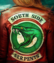 RIVERDALE CHERYL SOUTHSIDE SERPENTS RED LEATHER JACKET