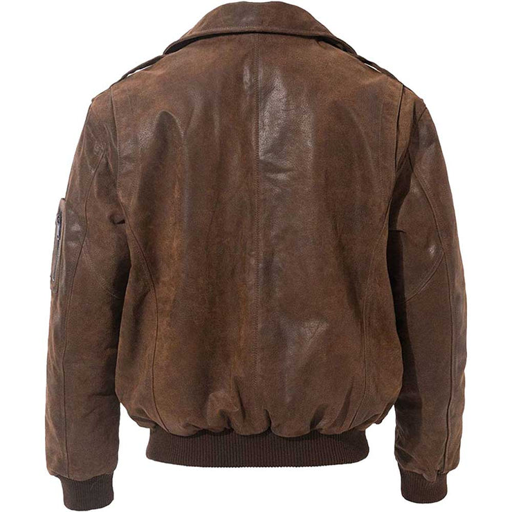 Premium Men's A2 Brown Bomber Jacket: The Jeremy