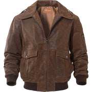 Premium Men's A2 Brown Bomber Jacket: The Jeremy