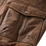 Premium Men's A2 Brown Bomber Jacket: The Jeremy