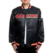 Men's Holiday Season San Francisco 49ers Black Varsity Jacket