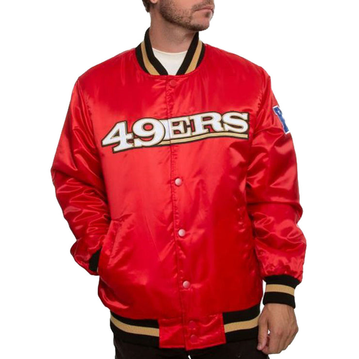 Men's Holiday Season San Francisco 49ers Red Varsity Jacket