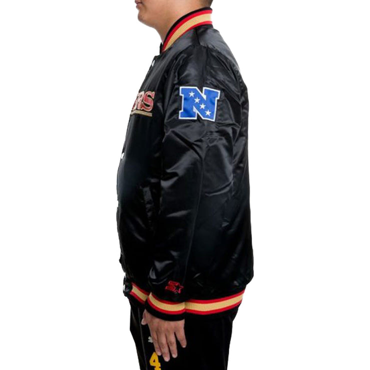 Men's Holiday Season San Francisco 49ers Black Varsity Jacket