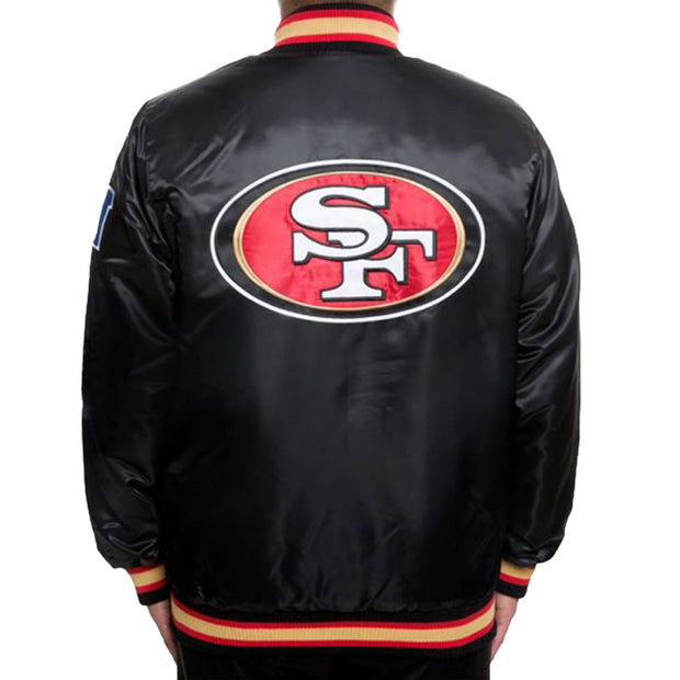 Men's Holiday Season San Francisco 49ers Black Varsity Jacket