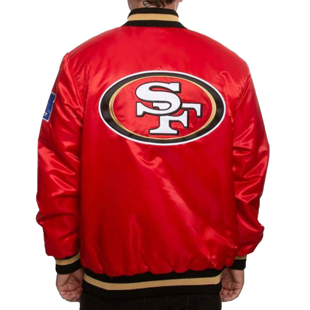 Men's Holiday Season San Francisco 49ers Red Varsity Jacket