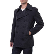 Men's Luxury Wool Coat Gray: The Leonardo