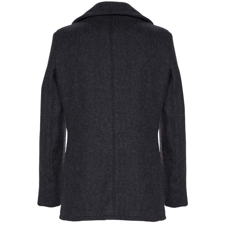 Men's Luxury Wool Coat Gray: The Leonardo