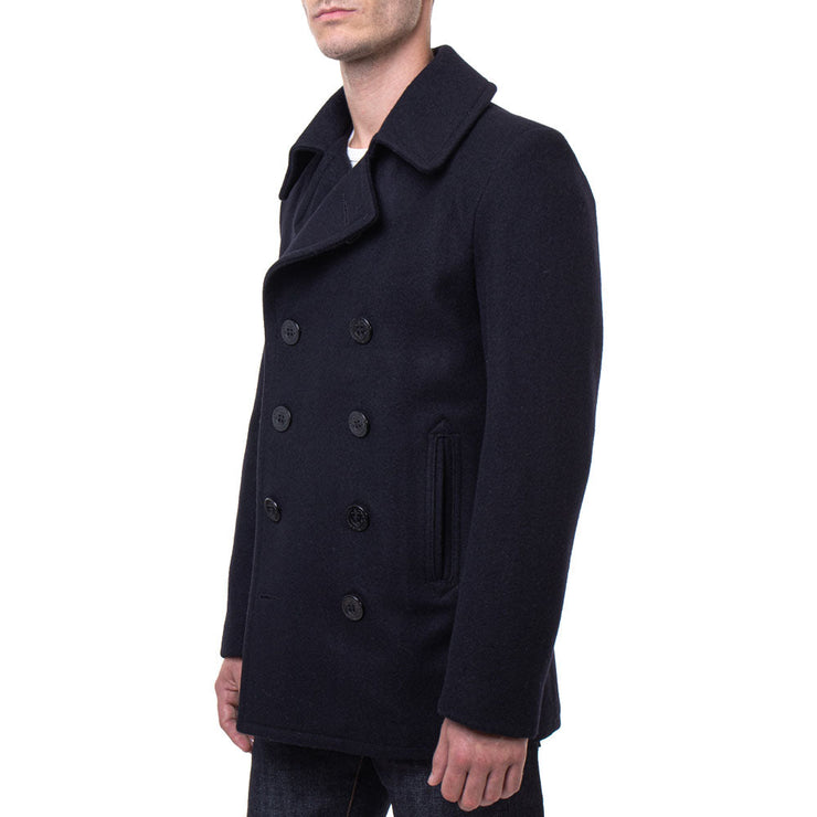 Men's Luxury Wool Coat Navy: The Leonardo