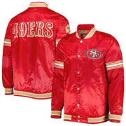 Men's Midfield San Francisco 49ers Red Satin Jacket