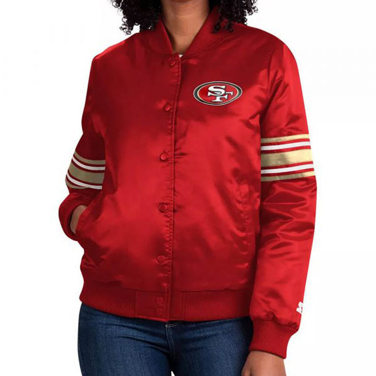 Women's San Francisco 49ers Red Starter Jacket 2.0