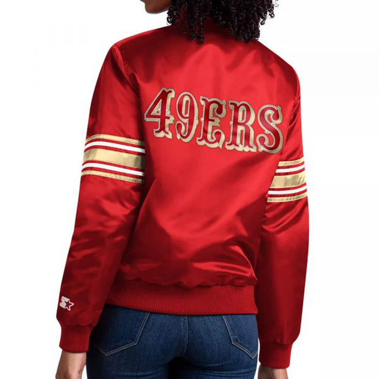 Women's San Francisco 49ers Red Starter Jacket 2.0