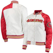 Women's White And Red San Francisco 49ers Jacket