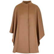 Women's Luxurious Brown Wool Cape: The Veronica