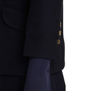 Women's Luxurious Navy Wool Coat: The Clara